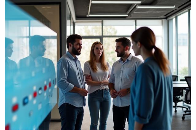 Velocity Cartel team collaborating in a modern office